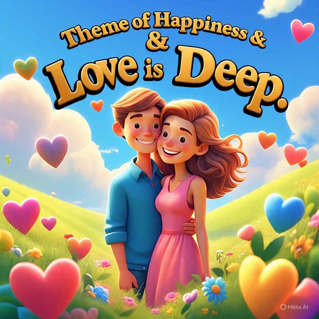 theme of happiness & love is deep