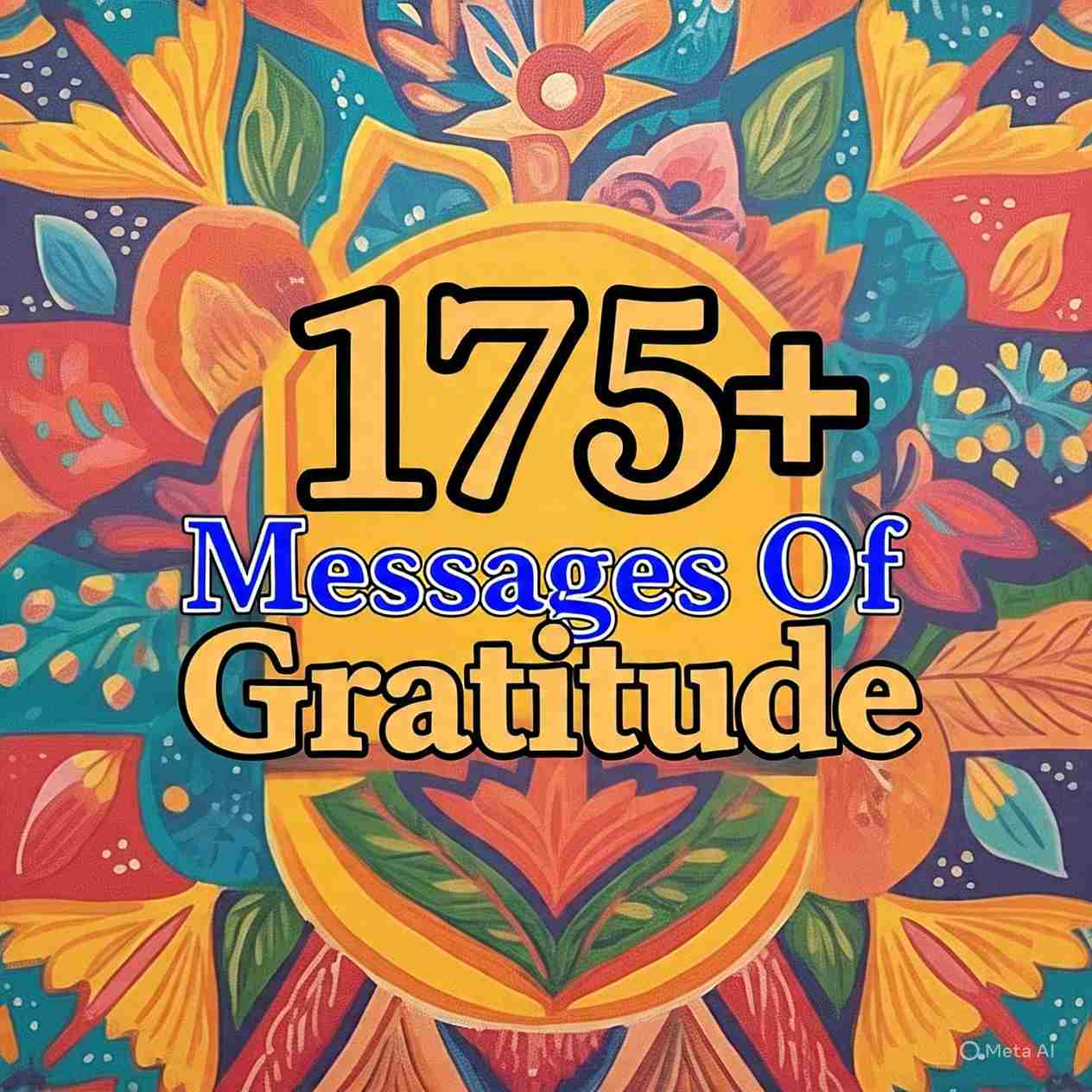 Messages Of Gratitude