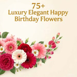Luxury Elegant Happy Birthday Flowers