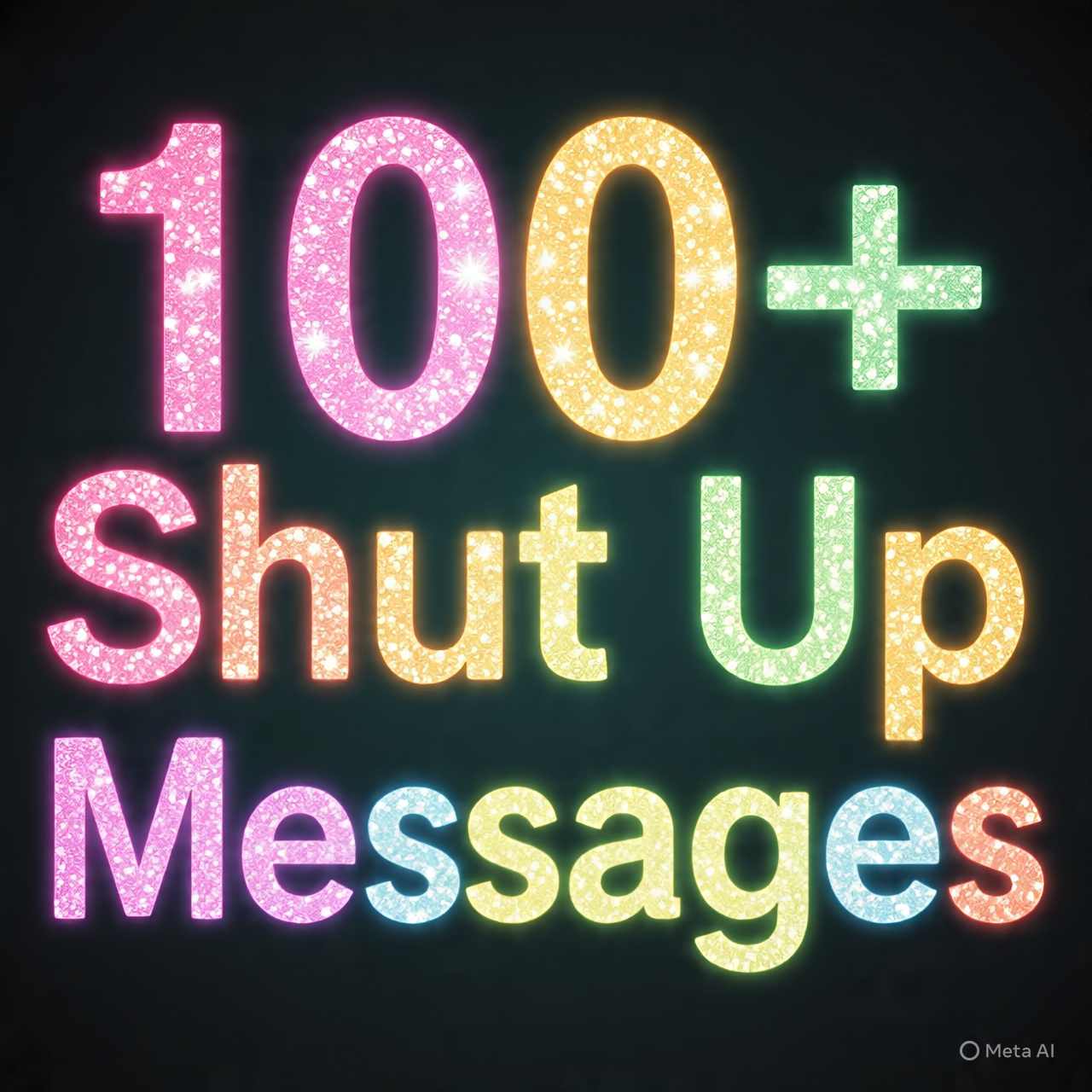 shut up messages